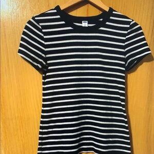Black and White Striped T-Shirt